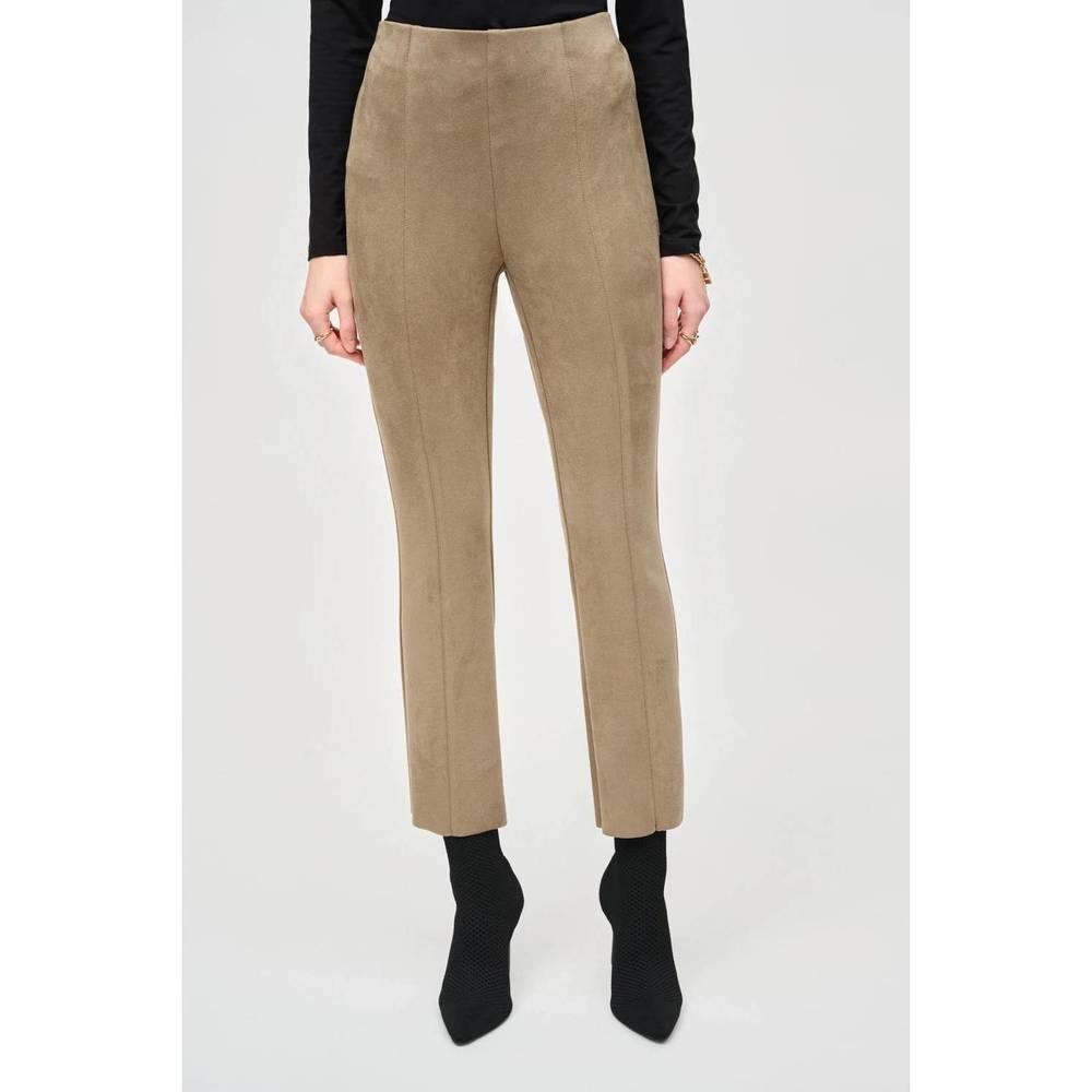 NEW JOSEPH RIBKOFF scuba suede flared pant in java